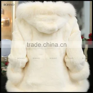 Made in China Hot Selling Girls Faux Fur Rabbit Overcoat thumbnail-5