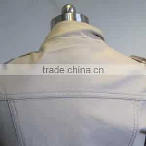 Anti-Wrinkle Feature and Winter Season Ladies PU Leather Jacket thumbnail-4