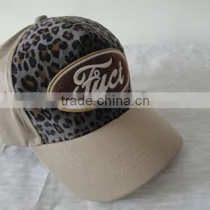 2013 Fashion Custom Applique Leopard Baseball Cap / Baseball Cap 6 Panels thumbnail-1