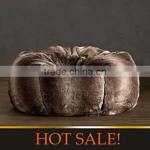 Faux Fur Chair Big Sofa Bed Adult Bean Bag 1 Chair Lounger thumbnail-1