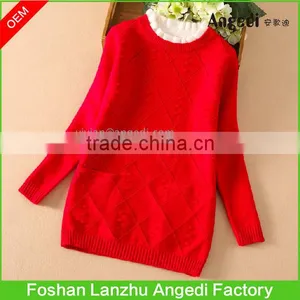 OEM Supply Girls Winter Clothing Thermal Dress Hoodless Sweater Dress for Girl 2-14yrs thumbnail-3