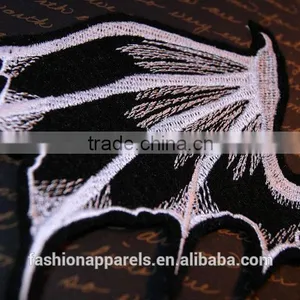 Custom High Quality Embroidered Demon Wings Patch for Clothes Embroidery Patch Made in China Choose Size/color thumbnail-3