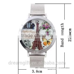 2015 Hottest 100%Brand New Romantic Eiffel Tower Lover Watch Fancy Women Watch thumbnail-1