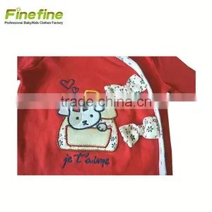 High Cotton Fabric Lace Baby Romper thumbnail-2