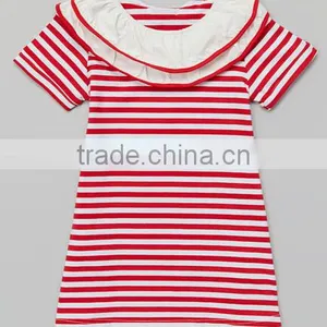 Wonder Kids Clothing Stripe Girl Back to School Wear Wholesale Girls Dresses Stripe Children's Dress thumbnail-1
