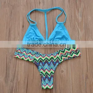 M674 Dingyang Fashion 2016 Wholesale Floral Print Hot Bikini thumbnail-1