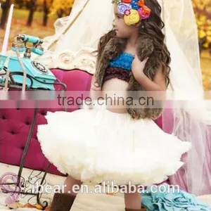 Popular Gorgeous Clothing Chiffon Tutu Party Pettiskirt Adorable Attire Floral Side thumbnail-1