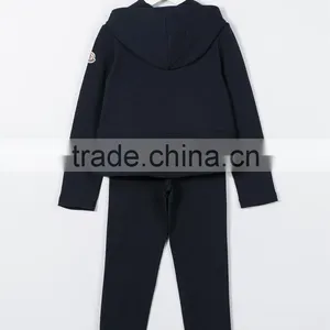 2017 New Style Children Fashion Contrast Pocket Tracksuit Baby Girl Boutique Clothing Sets Wholesale thumbnail-2