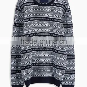 Custom New Design Round Neck Mens Knitting Pattern Cashmere Sweater With Cheap Price thumbnail-5