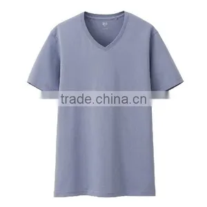 Cotton Mix Spandex Deep v T-shirts With Cheap Price thumbnail-1
