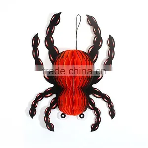 Paper Halloween Party Decorations Orange Black Halloween Spider Animal thumbnail-1