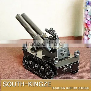 Retro Style Mini Tank Iron Metal Model thumbnail-5