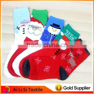 NEW Winter Warm Christmas Thick Cotton Terry Socks,Christmas Socks For Sale thumbnail-1