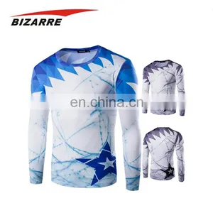 Plus Size Plain Long Sleeve Custom Sze Sublimation T Shirt thumbnail-1