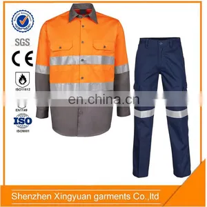 100%Cotton Fire Retardant Safety Working Boiler Suit With Reflector thumbnail-6