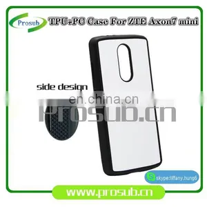 2d Sublimation Heat Transfer PC +TPU Silicon Blank Cell Phone Case With Metal Sheet for Prosub-ZTE Axon7 Mini thumbnail-4