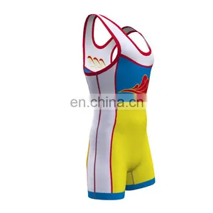 Custom Sublimated Printing Wrestling Singlets thumbnail-6