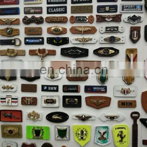 Wholesale Price Custom Embossed Jeans Leather Label and Tags for Clothing thumbnail-1