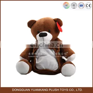 Custom Soft Teddy Bear Shaped Plush Backpacks for School thumbnail-4