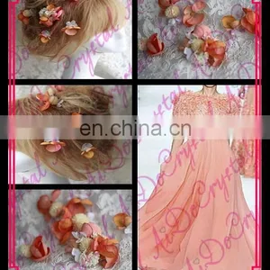 Aidocrystal Beautiful Light Pink Flower Rose Hair Clips Wholesale Hair Accessories thumbnail-1