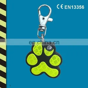 2015 Best Promotional Reflective Keychain/ Dog's Paw Shape Hard Reflective Hanger/Soft Reflector thumbnail-1