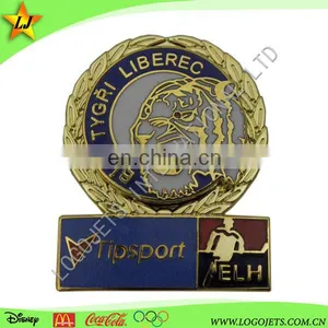 2017 Best Quality Promotional Plated Hard Enamel Lapel Pin & Badge thumbnail-2