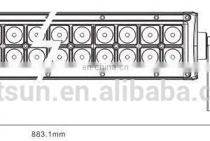 Spot/combo 180W Aluminum Alloy 50000 Hours Spot Vehicle Automotive Led Light Bar thumbnail-4