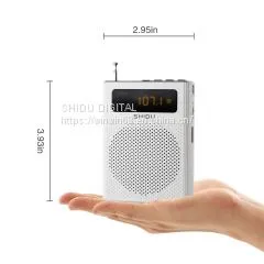 New Arrival S268 Waistband Portable Voice Amplifier With FM Radio and LED Display thumbnail-2