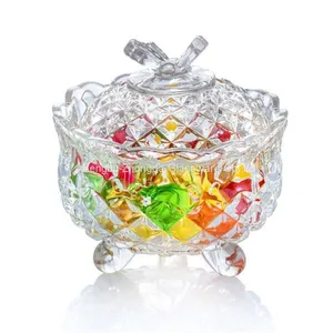 Low Price Food Storage Perfect Sweet Box Candy Box Glass Candy Jar With Lid thumbnail-1