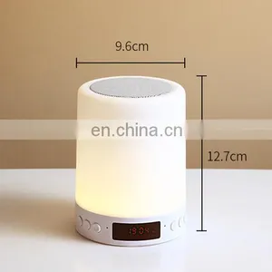 Wireless Bluetooth Speaker Bedside Night Light Smart Touch Control Portable Light With Music Playback thumbnail-5