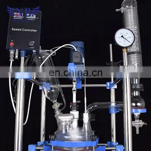 Vacuum Distillation Jacket Heating Glass Reactor Vessel 20l for Sale thumbnail-4