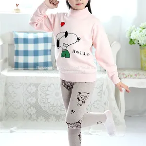Winter Warm Baby Leggings Jacquard Print Trousers Soft Casual Wear Wholesale thumbnail-3