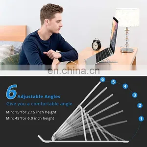 Aluminium Alloy Laptop Stand Portable Phone Holder Foldable Bracket Notebook Stands for 7 to 17 Inch Laptop Tablet thumbnail-3