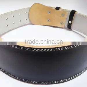 Professional Fitness Weightlifting Back Support Power Gym Belt Genuine Leather Belt 4" thumbnail-1