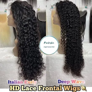 KHH hd Lace Front Human Hair Wigs Virgin Hair Wigs for Black Women Raw Indian Hair Transparent Lace Wig thumbnail-3