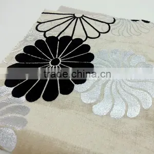 Flocking Burnt Out Velvet Upholstery Fabric thumbnail-3