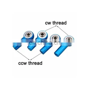 20Pcs Aluminum Link Rod End Ball Joint Cw Ccw 1/10 RcCar Accessories Crawler Buggy thumbnail-1