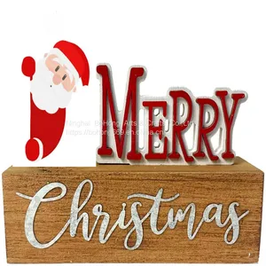 Christmas　design Wooden Hanging Sign Welcome Door Sign for Decoration　Holiday Hanging Decoration thumbnail-2