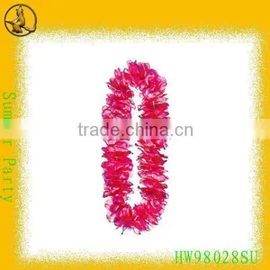 Hot Pink Party Flower Lei/Hawaii Flower Leis on Sale thumbnail-1