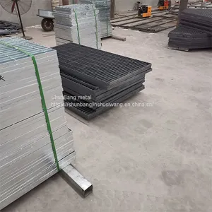 Wholesale Hot-dip Galvanized Toothed Steel Grating Steel Grating Subway Cable Trench Cover Load Plug-in Mesh Steel Grating thumbnail-5