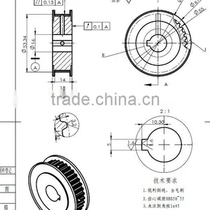 Custom Made Diffrent Sizes FOB Price Timing Pulley thumbnail-4