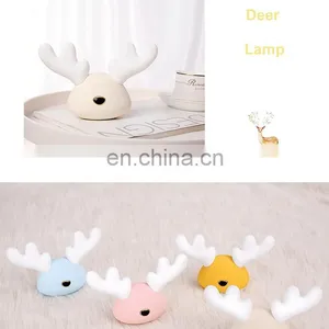 2021 Hot Sale Cute Deer Lamp Mini Rechargeable Portable Lamp For Bedroom Baby Car thumbnail-5