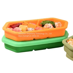 Food Grade Factory Price Silicone Dual-Use Ice Tray High Temperature Resistance Lunch Box and Ice Tray thumbnail-3