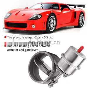 2.5in 63mm Car Exhaust Control Valve Boost Vacuum Activated Exhaust Cutout/Dump Air Vent Outlet Fit for E30 Silver thumbnail-3