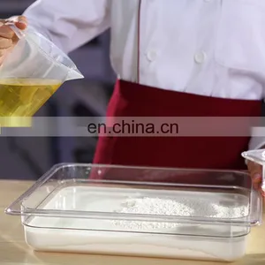 Clear Plastic Polycarbonate PC Insulated Food Pan NSF Certificated Kitchen Plastic Dinnerware Lunch Box thumbnail-2