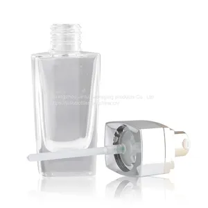Spot 30ml Square Liquid Foundation Bottle Thick Bottom Cosmetics BB Isolating Cream Bottle 30ml Square Lotion Glass Bottle thumbnail-2