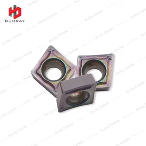 Single-sided CCMT060204-SM Turning Inserts for Semi Finishing and Finishing Positive Rake Low Cutting Forces thumbnail-1