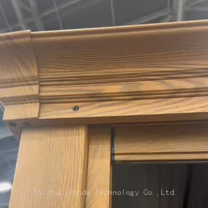 3*4m Wooden Looking Gazebo Sunshade Waterproof Outdoor Use With Curtain and Net thumbnail-5