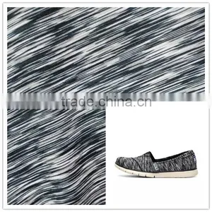 Waterproof Black and White Stripe Spandex Stretch Fabric for Garment Shoes thumbnail-2