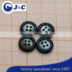 Black Colour of River Shell Buttons ,river Shells Shirt Button,R002 thumbnail-2